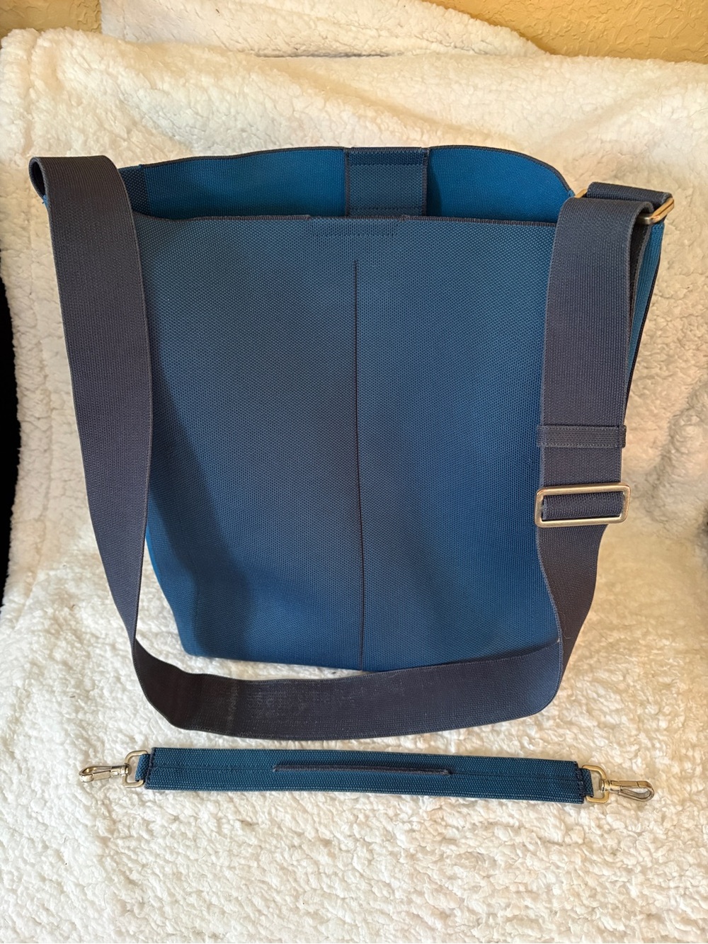 Rothy’s Sapphire Bucket Bag
